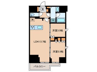 プラウドフラット本郷三丁目の物件間取画像